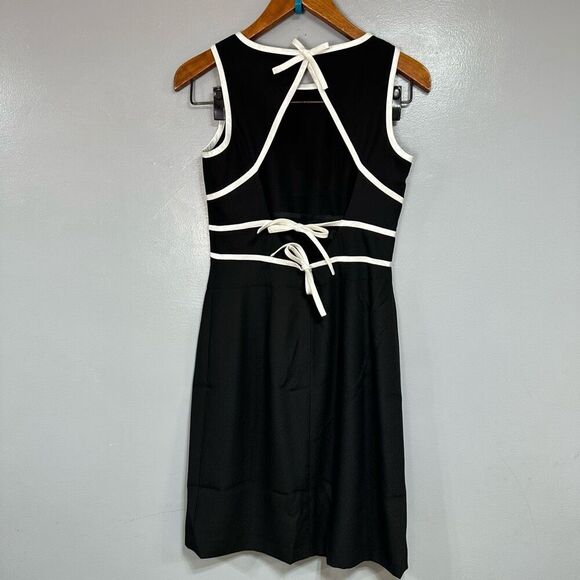 Papell Boutique Black Dress with White Accents - Picture 5 of 7